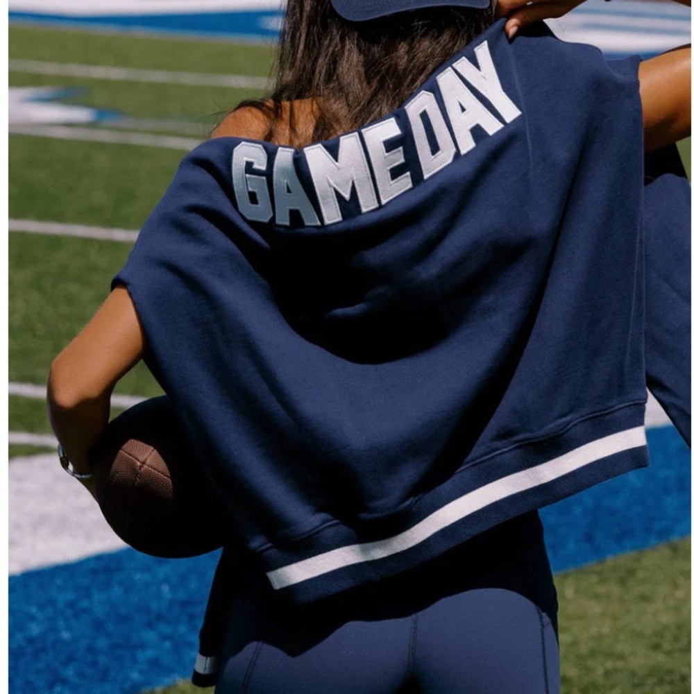 Beach Riot X REVOLVE Devyn Navy Game Day Sweatshirt oversized